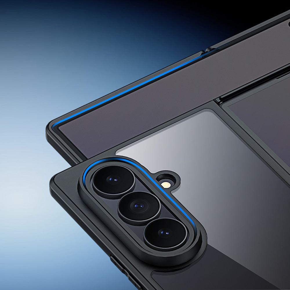 Handyhülle für Galaxy Z Fold8 Ultra, Dux Ducis Aimo, Transparent mit Schwarzen Rahmen