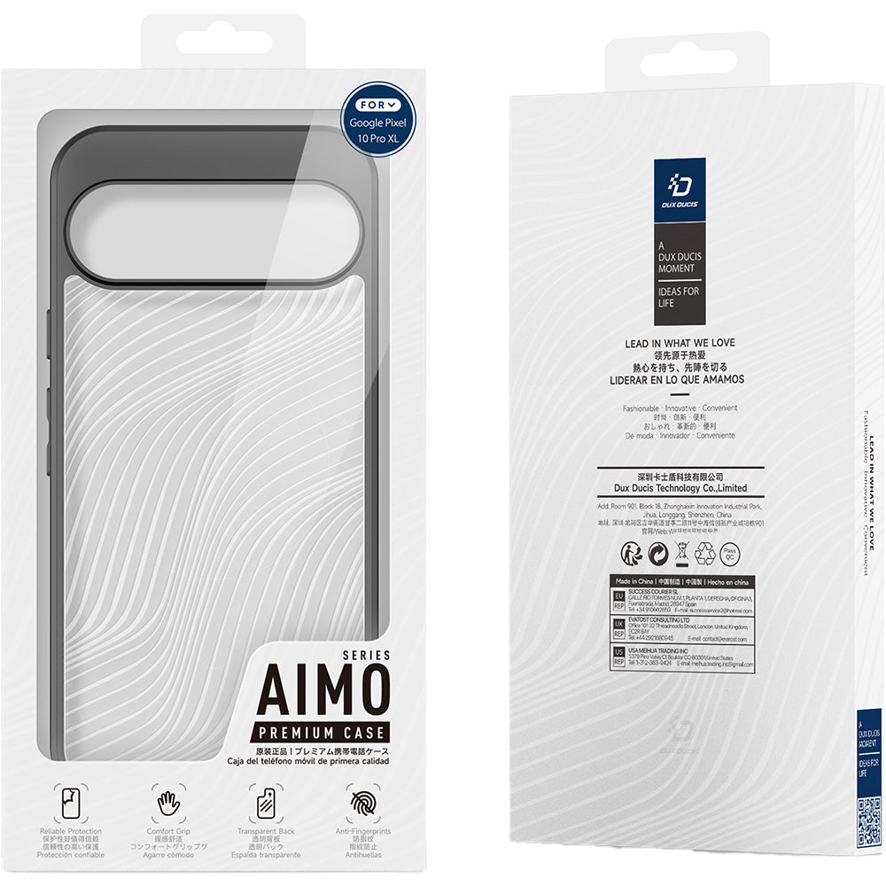 Handyhülle für Google Pixel 10 Pro XL, Dux Ducis Aimo, Schwarz und Transparent