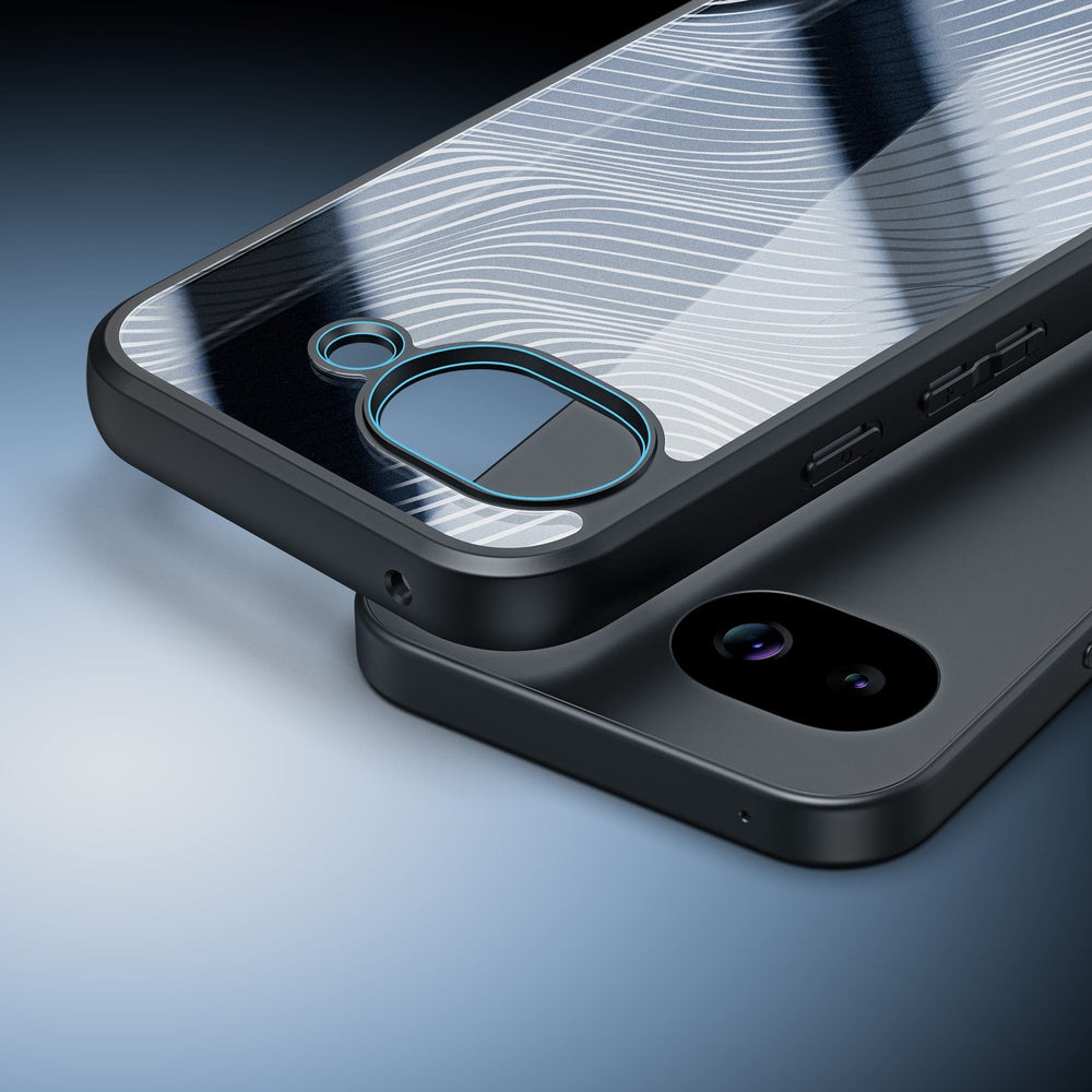 Handyhülle für Google Pixel 10a, Dux Ducis Aimo, Transparent mit Schwarzen Rahmen
