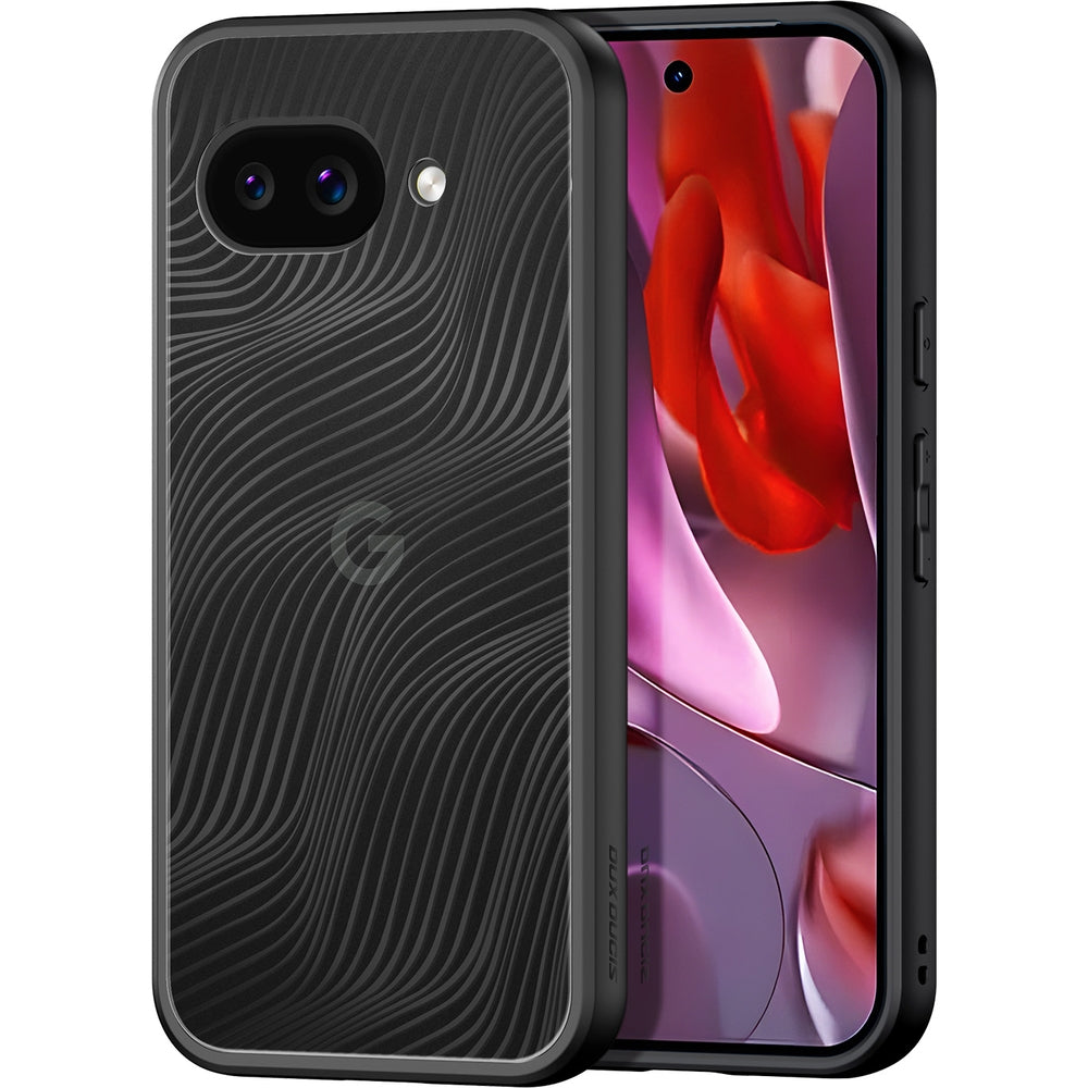 Handyhülle für Google Pixel 9a, Dux Ducis Aimo, Transparent mit schwarzen Rahmen