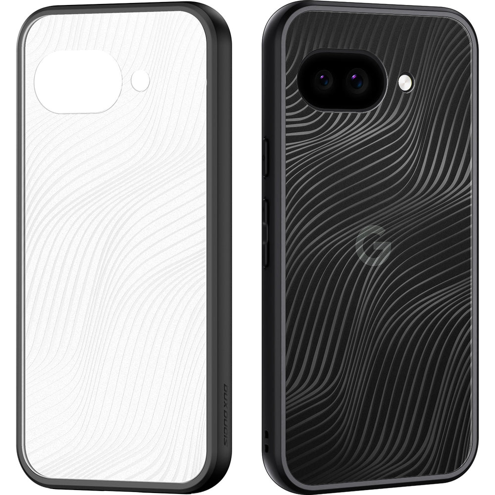 Handyhülle für Google Pixel 9a, Dux Ducis Aimo, Transparent mit schwarzen Rahmen
