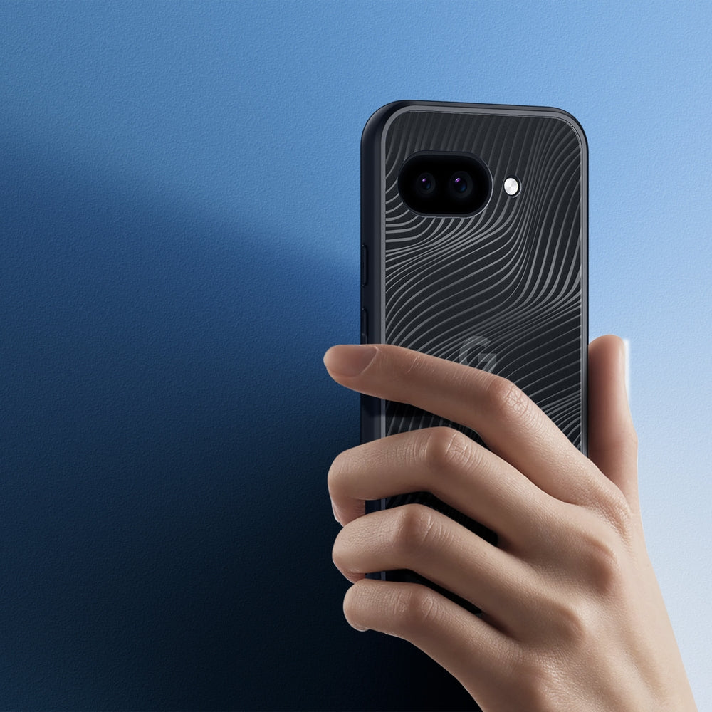 Handyhülle für Google Pixel 9a, Dux Ducis Aimo, Transparent mit schwarzen Rahmen