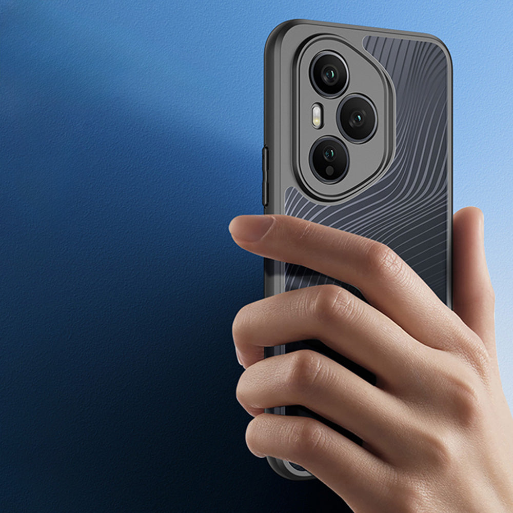 Handyhülle für Honor 400 Pro, Dux Ducis Aimo, Schwarz-Transparent
