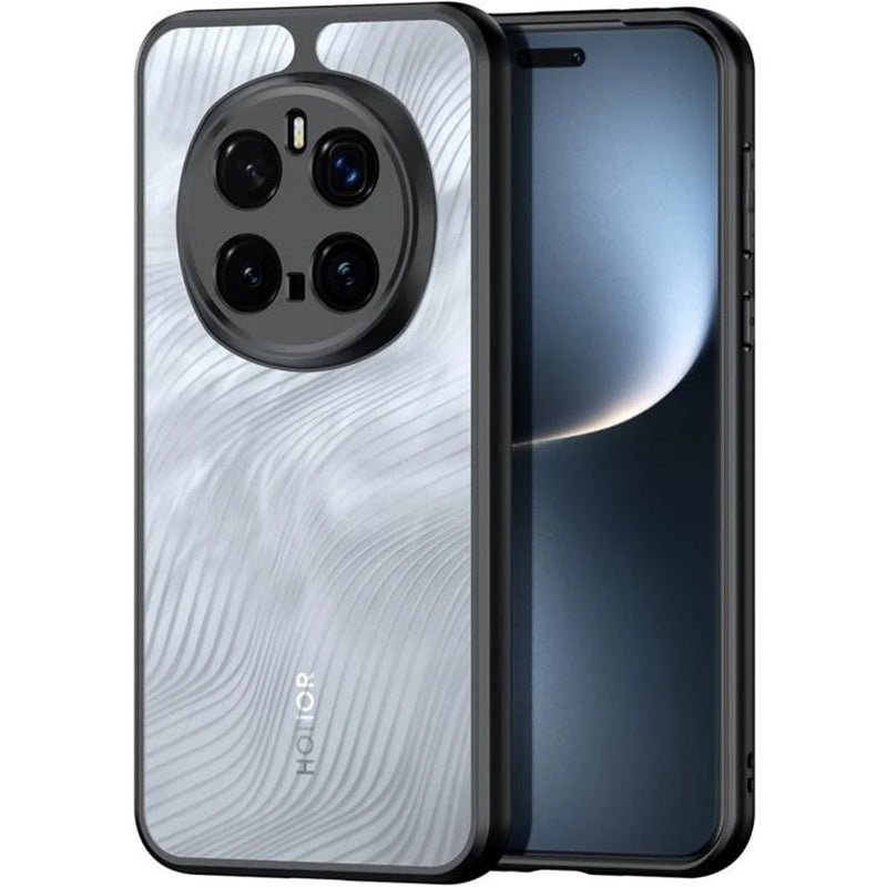 Handyhülle für Honor Magic7 Pro, Dux Ducis Aimo, Transparent mit Schwarzem Rand