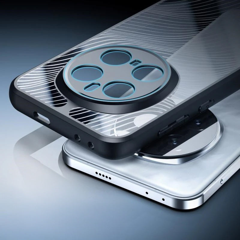 Handyhülle für Honor Magic7 Pro, Dux Ducis Aimo, Transparent mit Schwarzem Rand