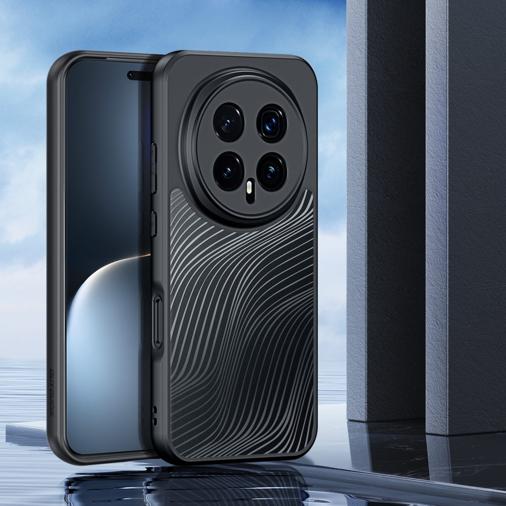 Handyhülle für Honor Magic8 Pro, Dux Ducis Aimo, Transparent mit schwarzen Rahmen