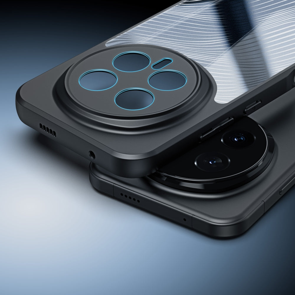 Handyhülle für Honor Magic8 Pro, Dux Ducis Aimo, Transparent mit schwarzen Rahmen