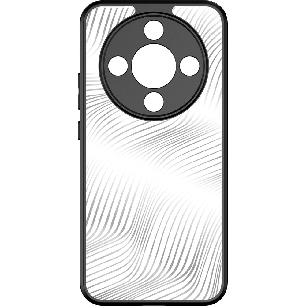 Handyhülle für Honor Magic8 Lite, Dux Ducis Aimo, Transparent mit schwarzen Rahmen