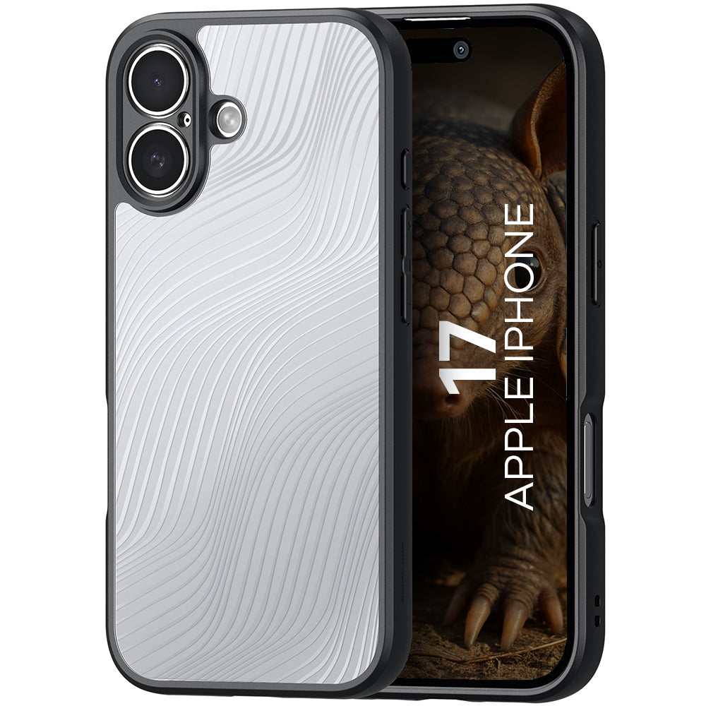 Handyhülle für iPhone 17, Dux Ducis Aimo, Transparent mit schwarzen Rahmen
