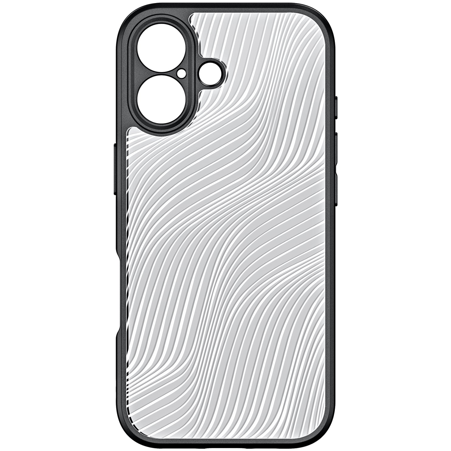 Handyhülle für iPhone 17, Dux Ducis Aimo, Transparent mit schwarzen Rahmen