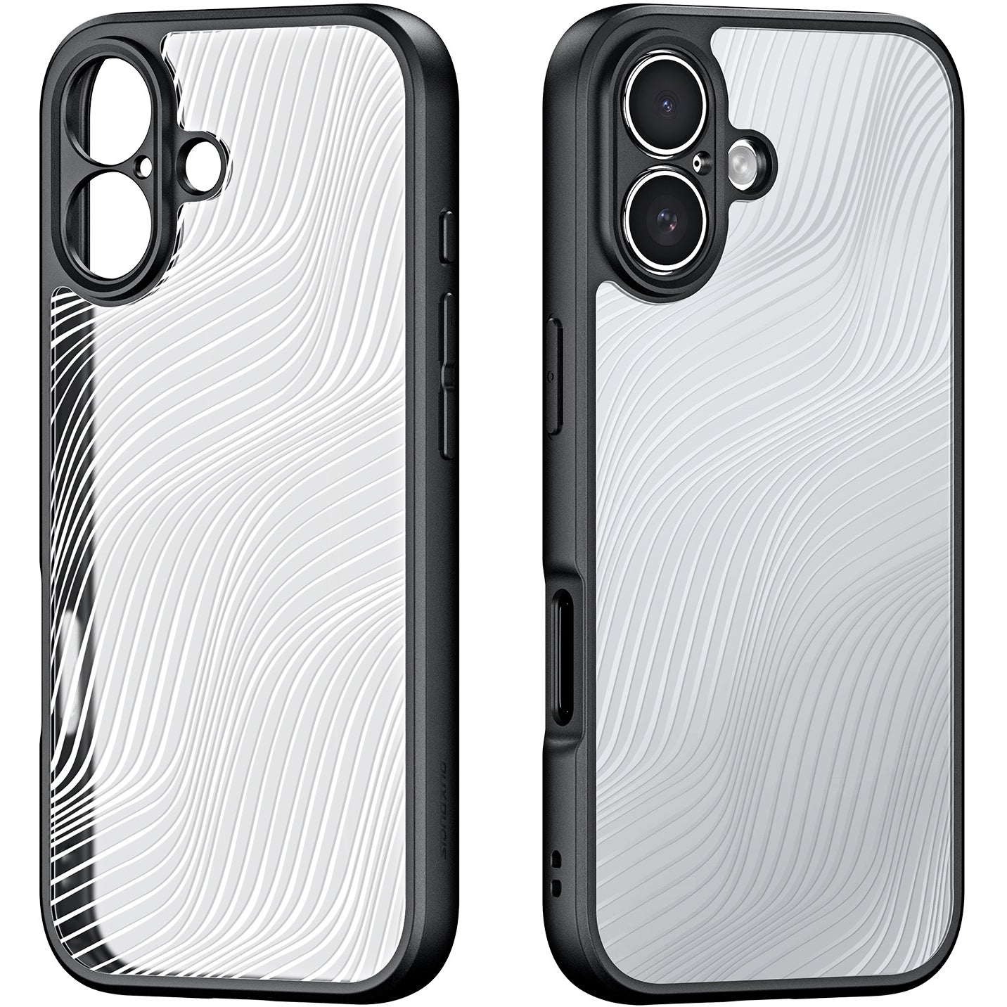 Handyhülle für iPhone 17, Dux Ducis Aimo, Transparent mit schwarzen Rahmen