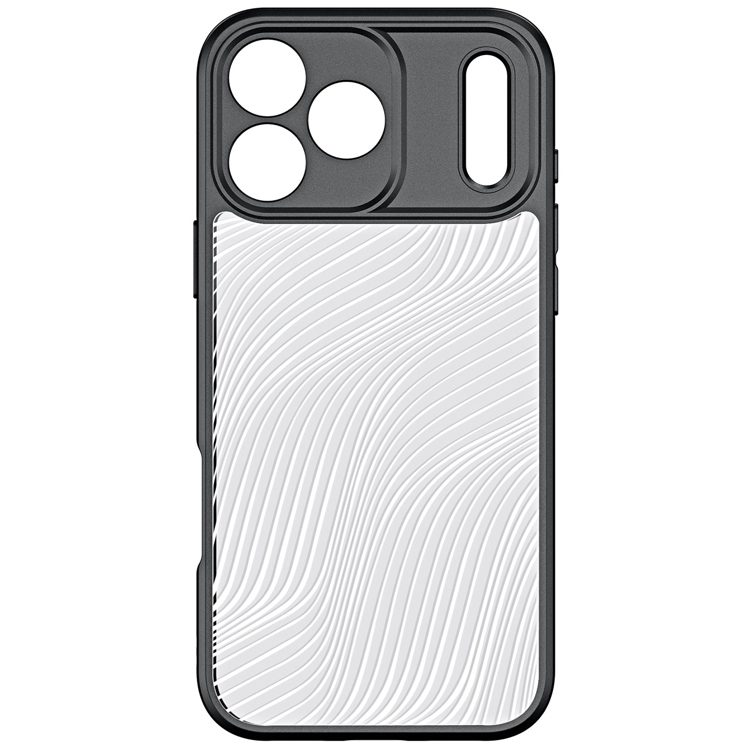 Handyhülle für iPhone 17 Pro Max, Dux Ducis Aimo, Transparent mit schwarzen Rahmen