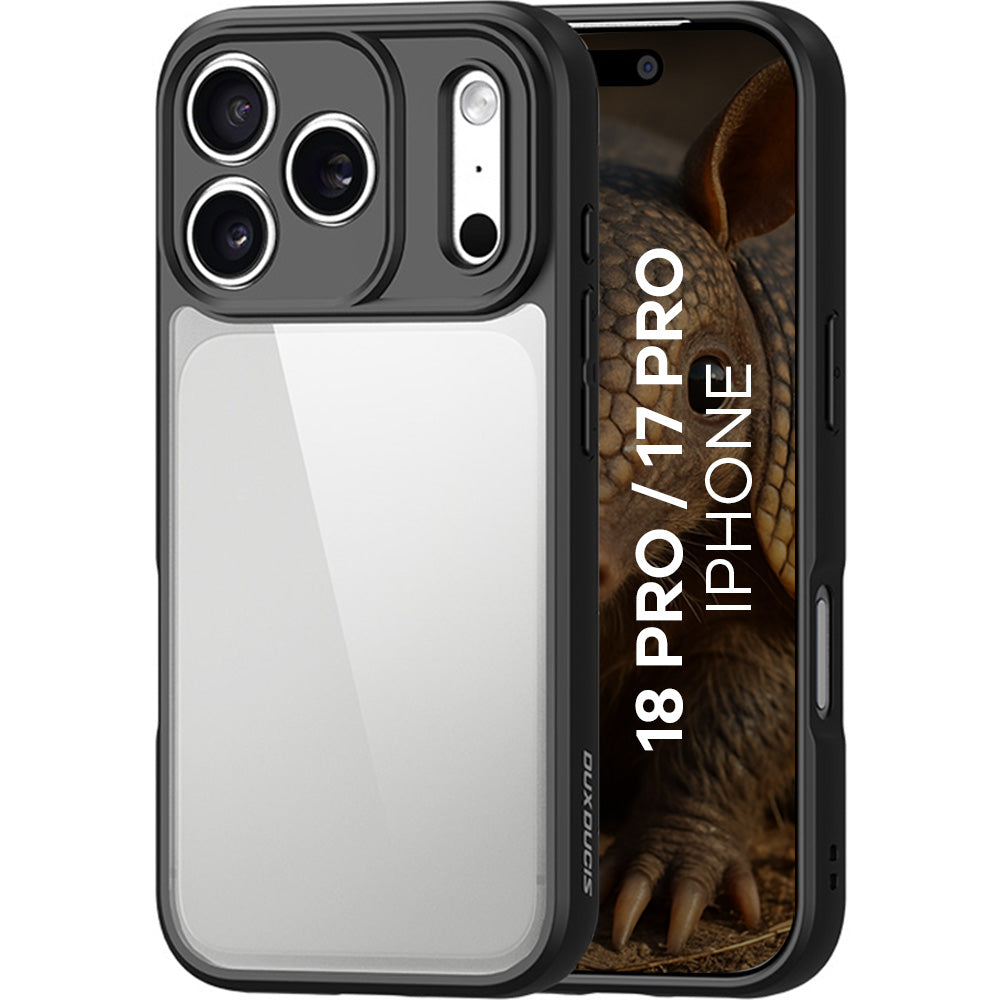 Handyhülle für iPhone 18 Pro / 17 Pro, Dux Ducis Aimo, Transparent-Schwarz (1/10)