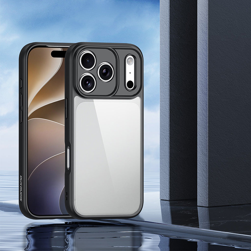 Handyhülle für iPhone 18 Pro / 17 Pro, Dux Ducis Aimo, Transparent-Schwarz (5/10)