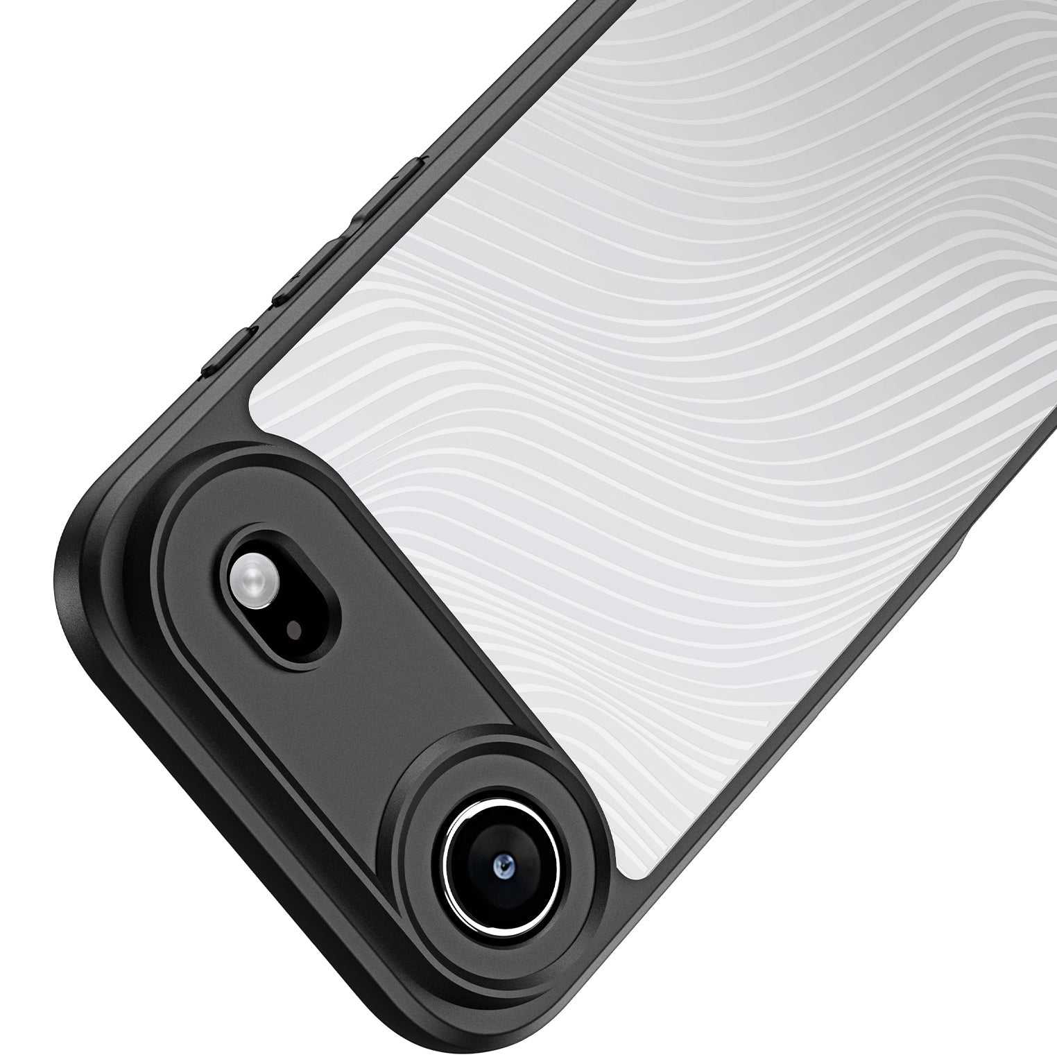 Handyhülle für iPhone Air, Dux Ducis Aimo, Transparent mit schwarzen Rahmen