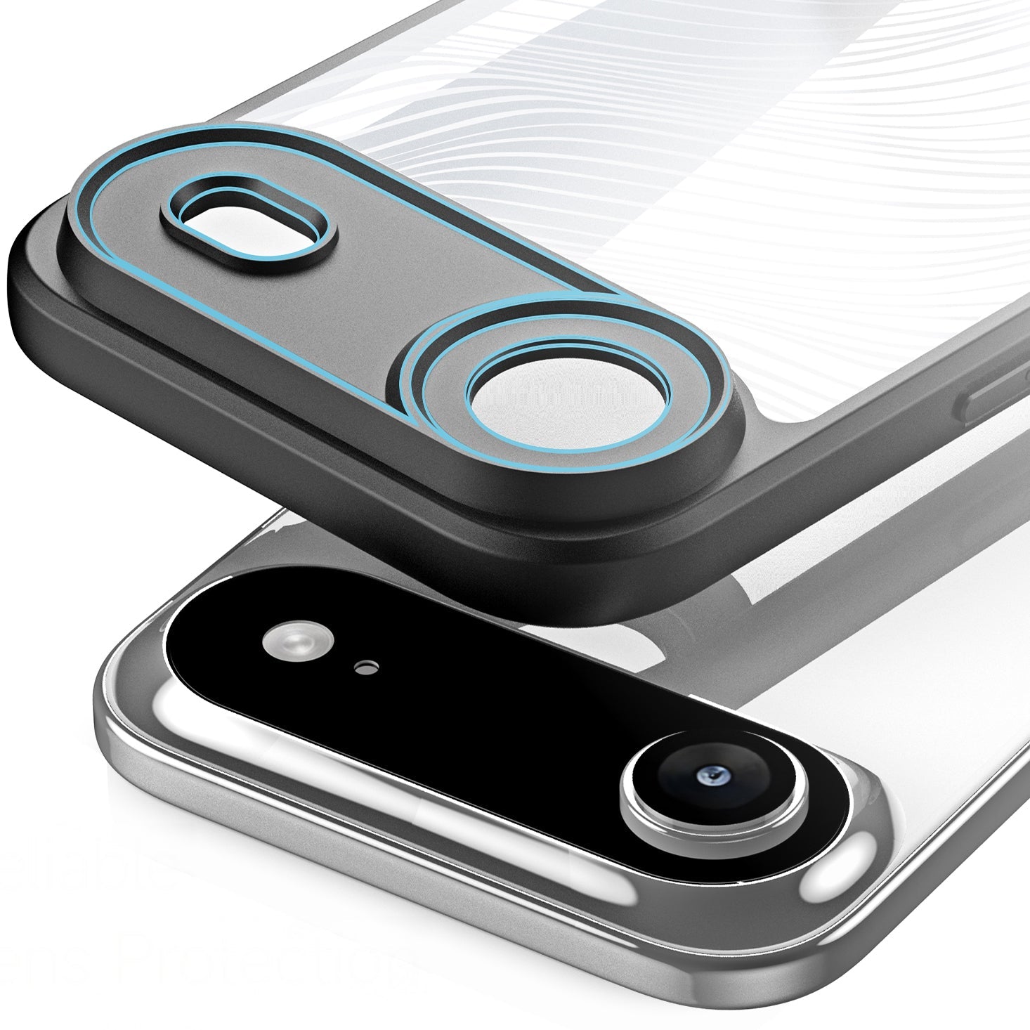 Handyhülle für iPhone Air, Dux Ducis Aimo, Transparent mit schwarzen Rahmen