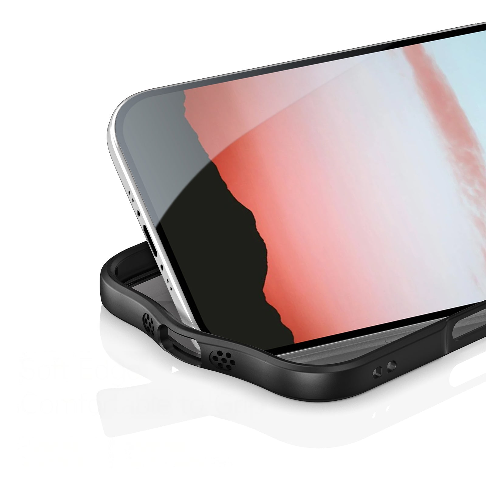 Handyhülle für iPhone Air, Dux Ducis Aimo, Transparent mit schwarzen Rahmen