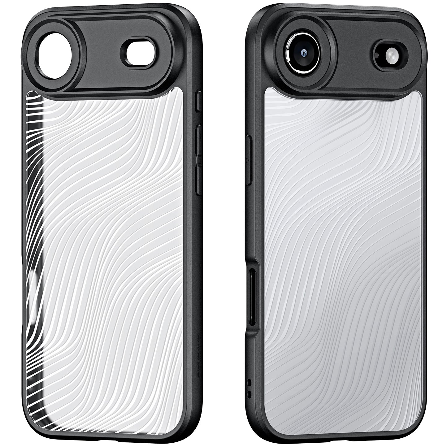 Handyhülle für iPhone Air, Dux Ducis Aimo, Transparent mit schwarzen Rahmen