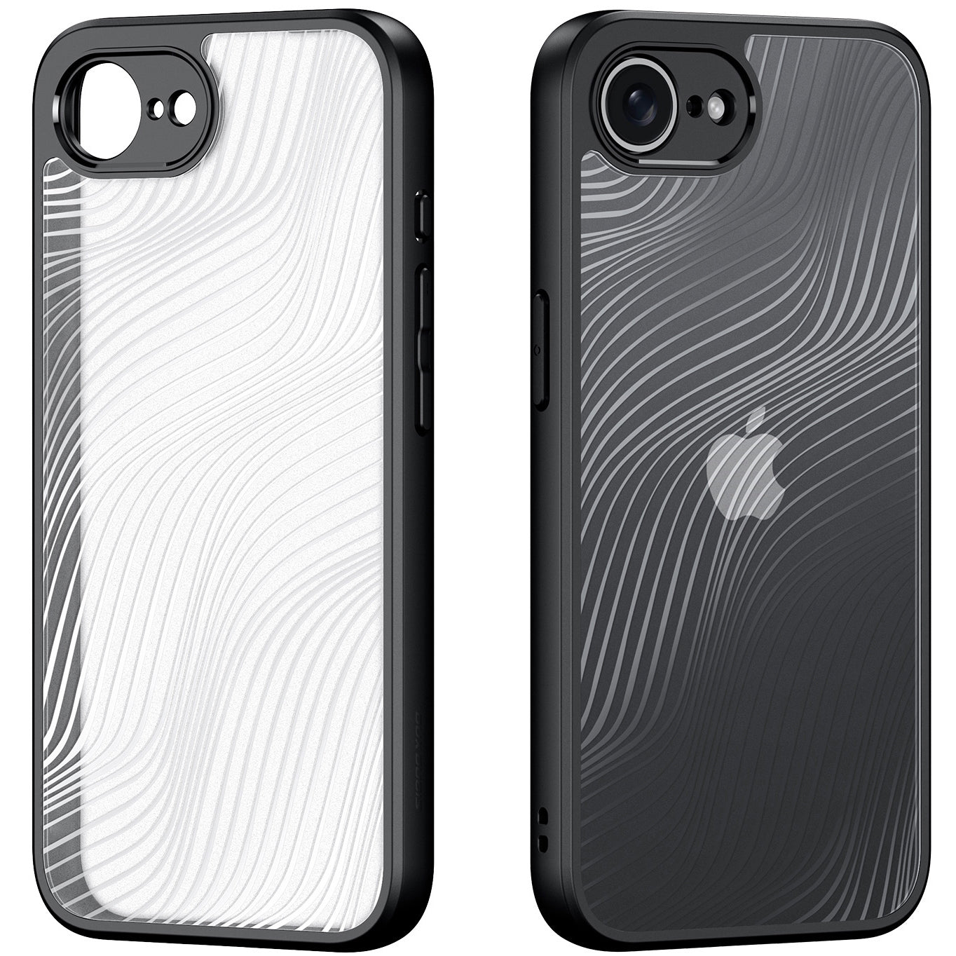 Handyhülle für iPhone 17e / 16e, Dux Ducis Aimo, Schwarz und Transparent