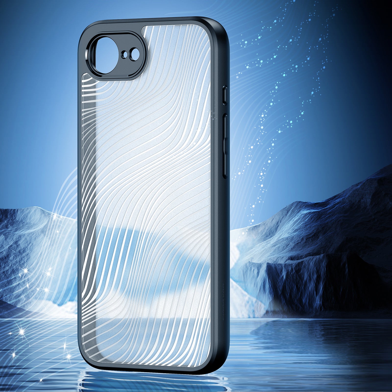 Handyhülle für iPhone 17e / 16e, Dux Ducis Aimo, Schwarz und Transparent
