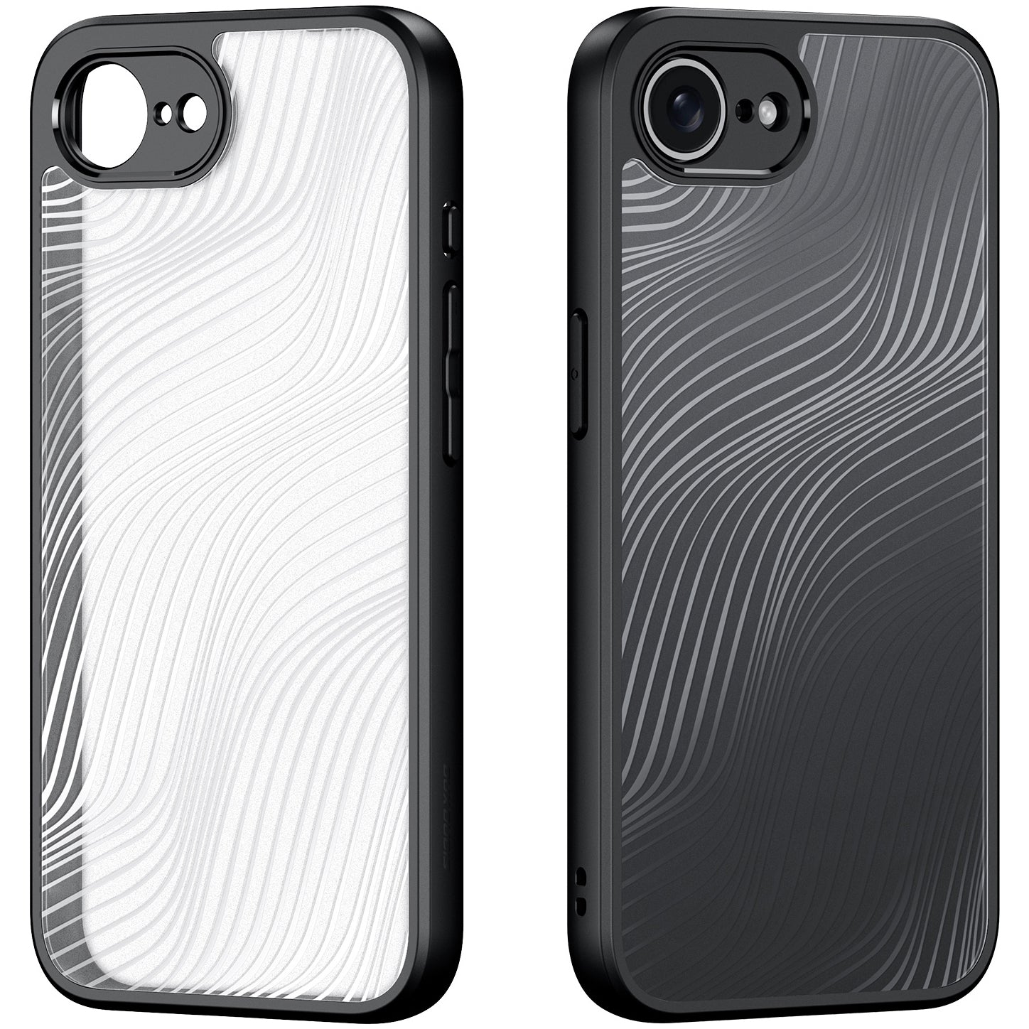 Handyhülle für iPhone 17e / 16e, Dux Ducis Aimo, Schwarz und Transparent