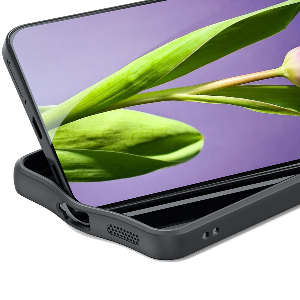 Handyhülle für Galaxy S25 FE, Dux Ducis Aimo Mag, Transparent mit Schwarzen Rahmen