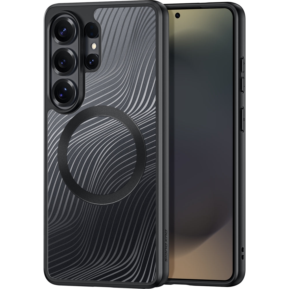 Handyhülle für Galaxy S26 Ultra, Dux Ducis Aimo Mag, Schwarz und Transparent