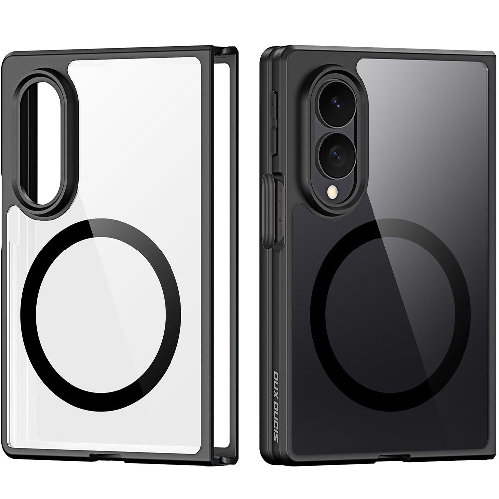 Handyhülle für Galaxy Z Fold8, Dux Ducis Aimo Mag, Transparent mit Schwarzen Rahmen
