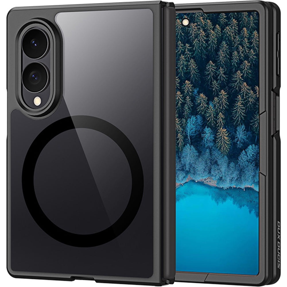 Handyhülle für Galaxy Z Fold8, Dux Ducis Aimo Mag, Transparent mit Schwarzen Rahmen