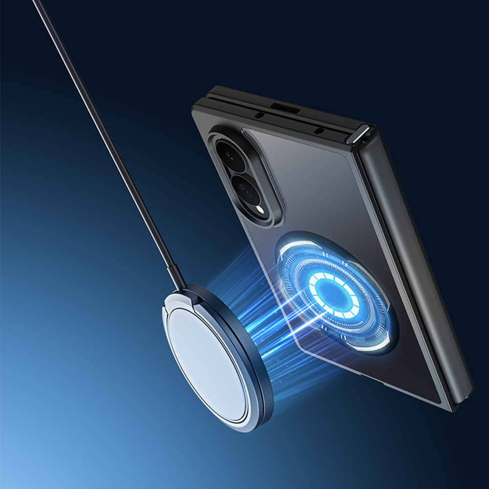 Handyhülle für Galaxy Z Fold8, Dux Ducis Aimo Mag, Transparent mit Schwarzen Rahmen