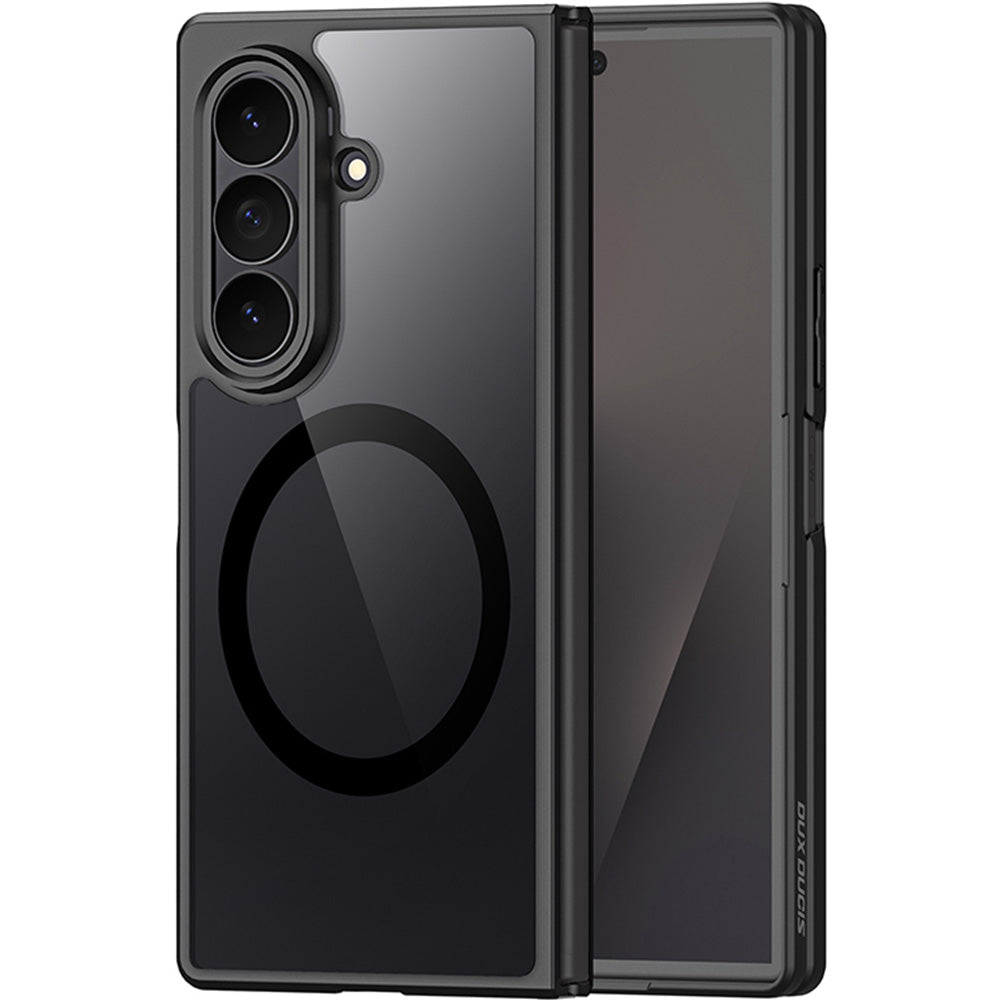 Handyhülle für Galaxy Z Fold8 Ultra, Dux Ducis Aimo Mag, Transparent mit Schwarzen Rahmen