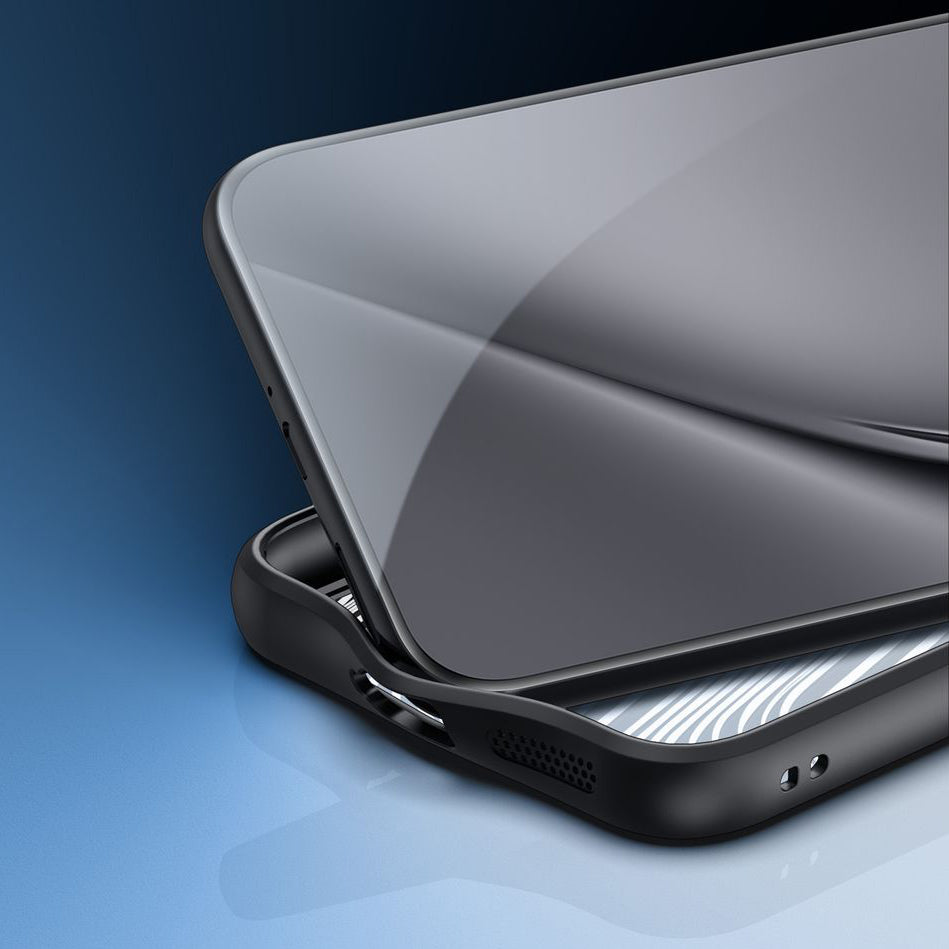 Schutzhülle für Huawei Pura 70 Ultra, Dux Ducis Aimo Mag, transparent mit schwarzen Rahmen