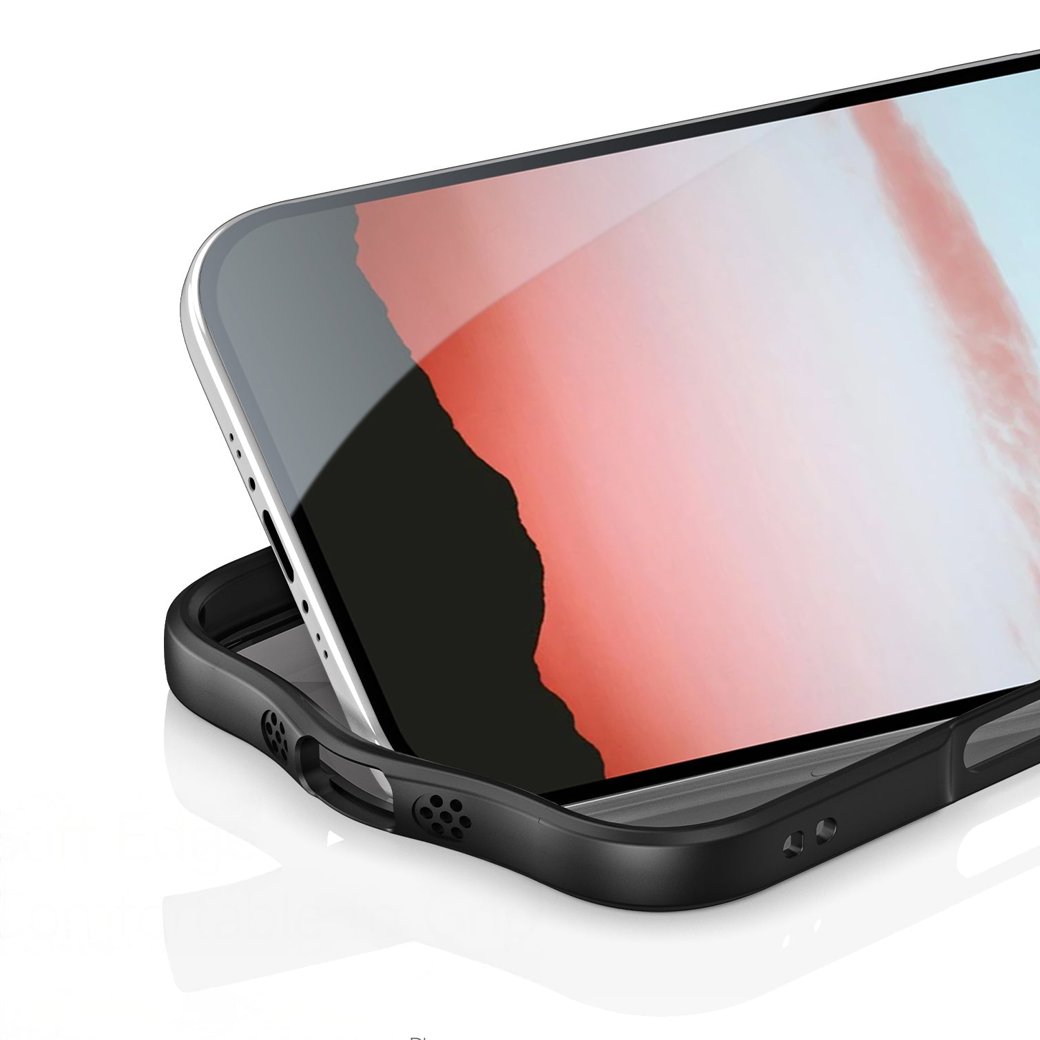 Handyhülle für iPhone Air, Dux Ducis Aimo Mag, Transparent mit schwarzen Rahmen