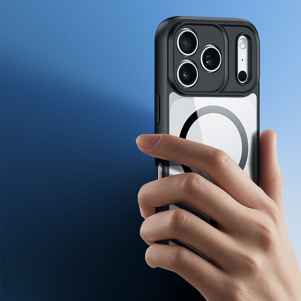 Handyhülle für iPhone 18 Pro / 17 Pro, Dux Ducis Aimo Mag, Transparent-Schwarz (6/11)