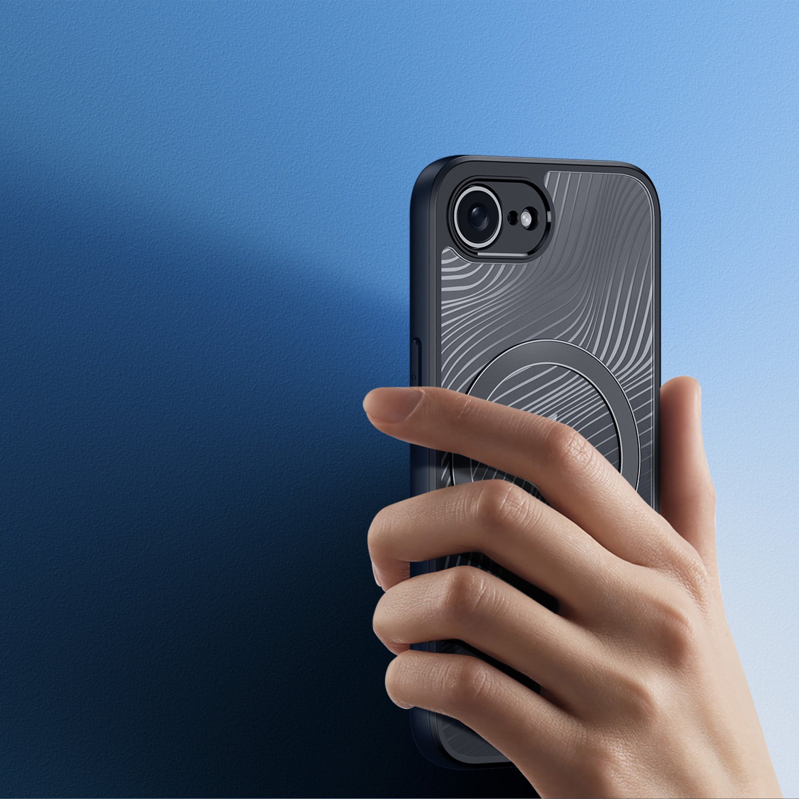 Schutzhülle für iPhone 17e / 16e, Dux Ducis Aimo Mag, Schwarz und Transparent