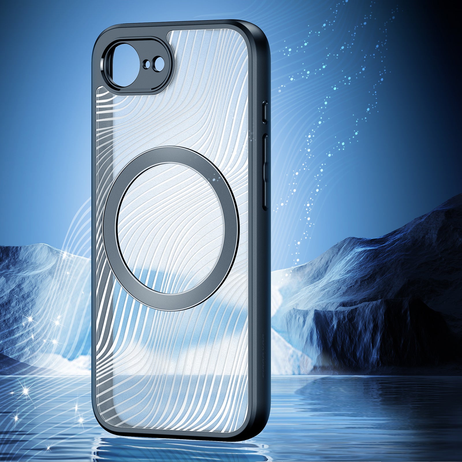 Schutzhülle für iPhone 17e / 16e, Dux Ducis Aimo Mag, Schwarz und Transparent