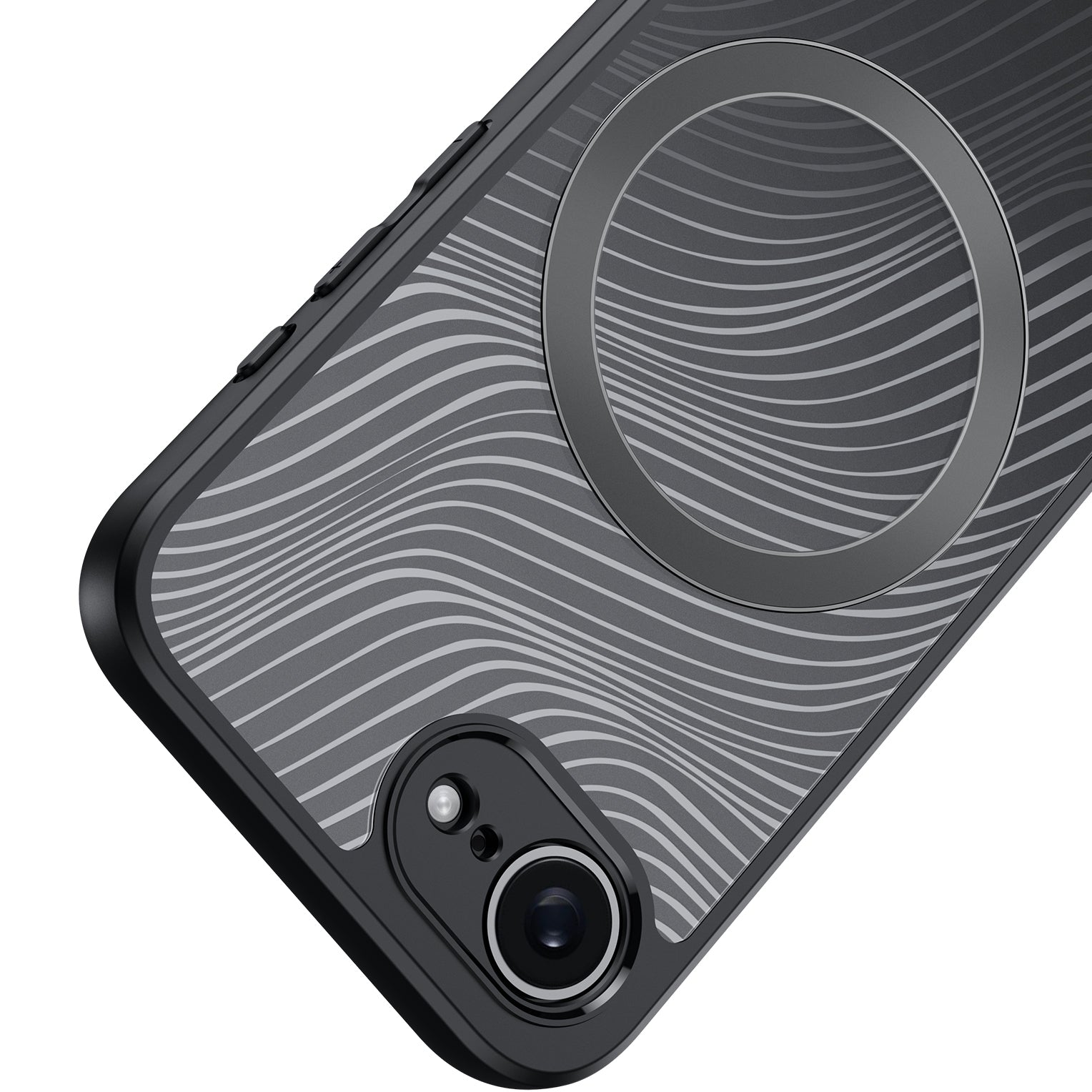 Schutzhülle für iPhone 17e / 16e, Dux Ducis Aimo Mag, Schwarz und Transparent
