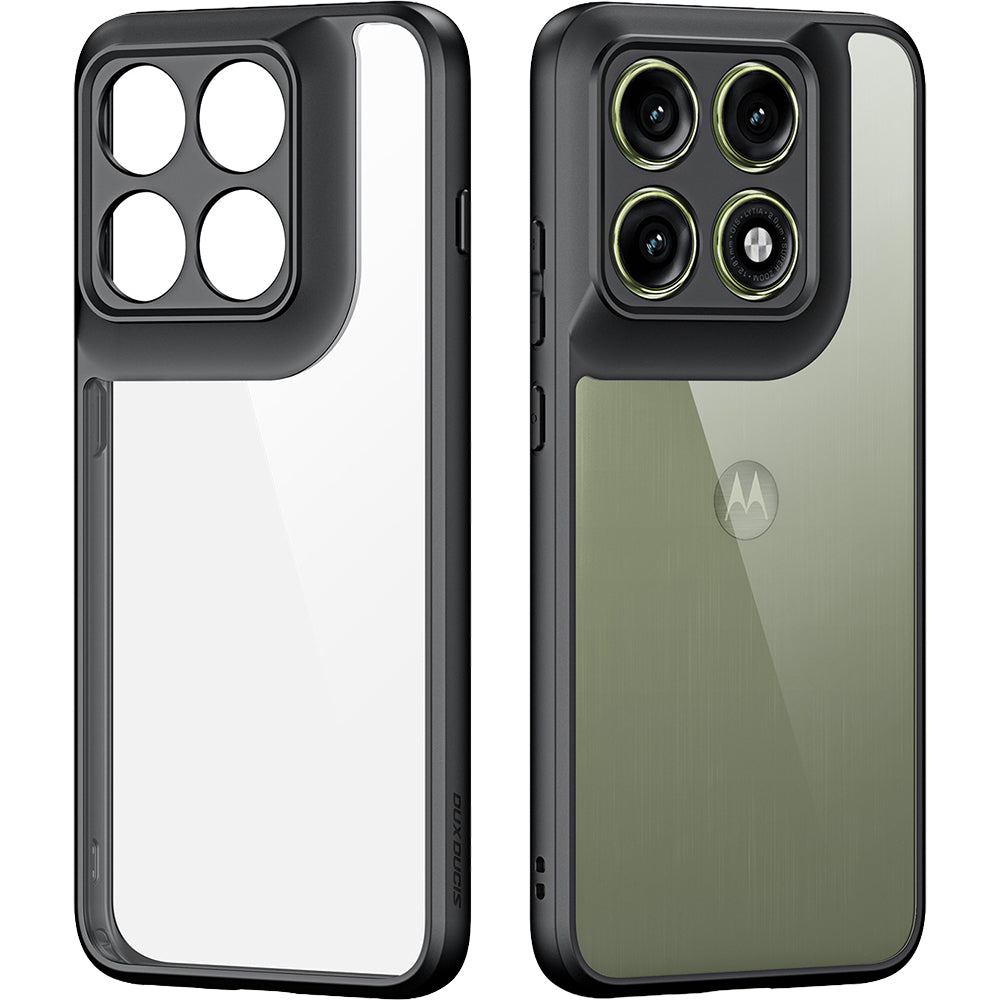 Handyhülle für Motorola Edge 70 Pro, Dux Ducis Aimo, Schwarz und Transparent