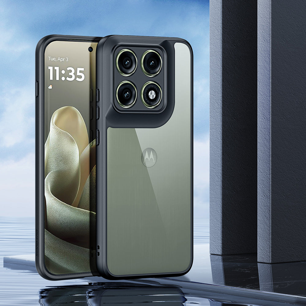 Handyhülle für Motorola Edge 70 Pro, Dux Ducis Aimo, Schwarz und Transparent
