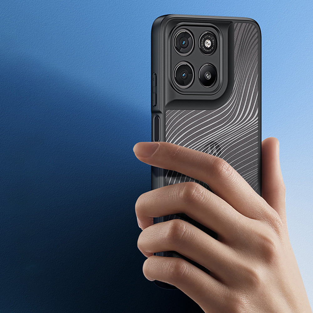 Handyhülle für Motorola Moto G67 Power / G57 Power / G100 / G100S, Dux Ducis Aimo, Transparent mit Schwarzen Rahmen