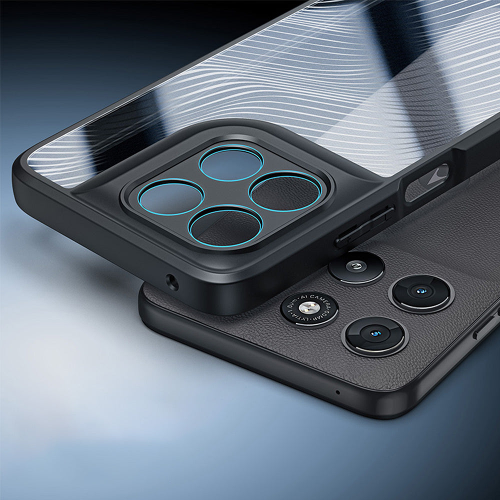 Handyhülle für Motorola Moto G67 Power / G57 Power / G100 / G100S, Dux Ducis Aimo, Transparent mit Schwarzen Rahmen