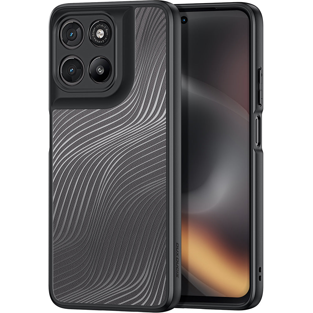 Handyhülle für Motorola Moto G67 Power / G57 Power / G100 / G100S, Dux Ducis Aimo, Transparent mit Schwarzen Rahmen