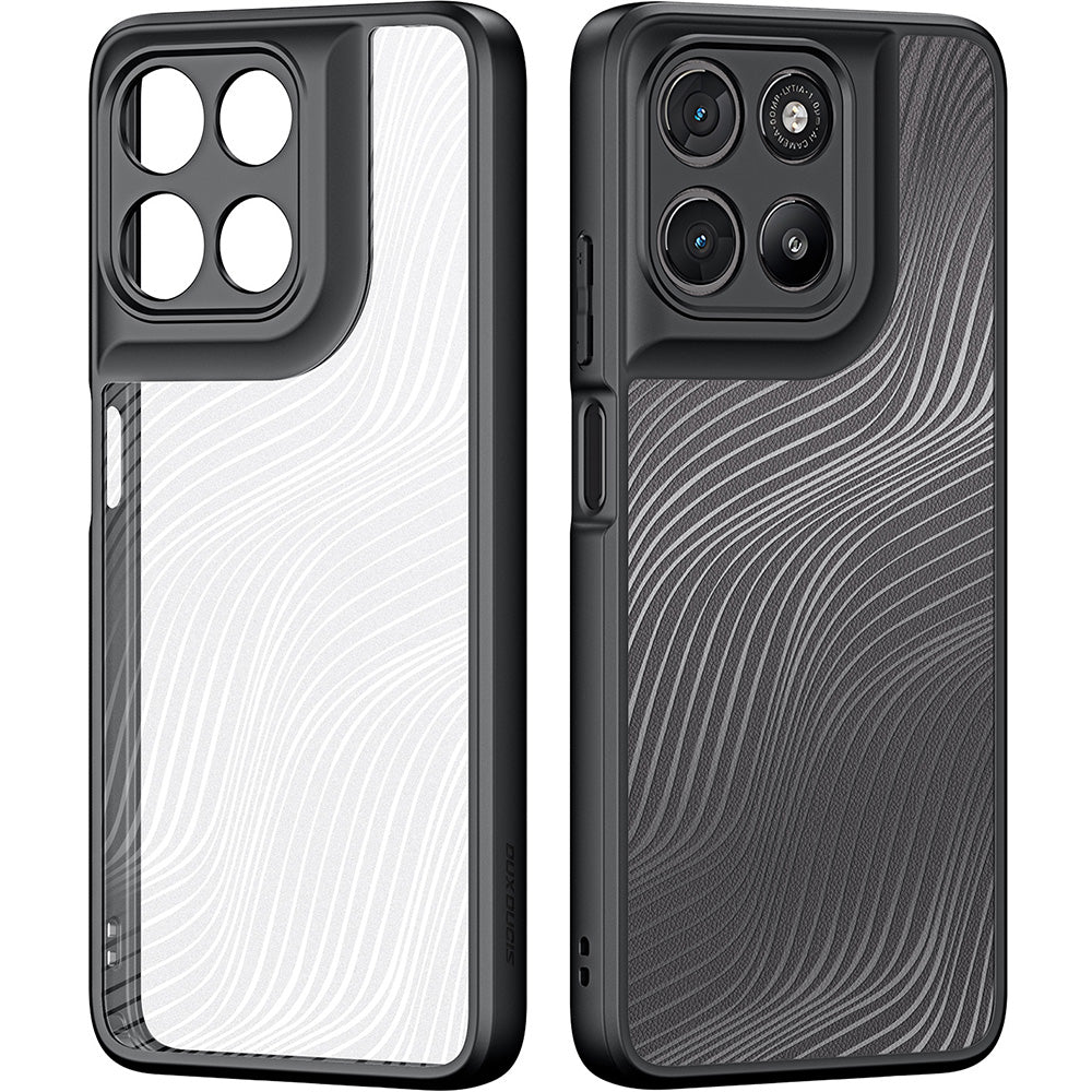 Handyhülle für Motorola Moto G67 Power / G57 Power / G100 / G100S, Dux Ducis Aimo, Transparent mit Schwarzen Rahmen