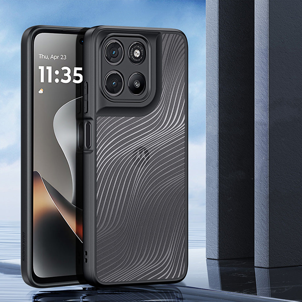 Handyhülle für Motorola Moto G67 Power / G57 Power / G100 / G100S, Dux Ducis Aimo, Transparent mit Schwarzen Rahmen