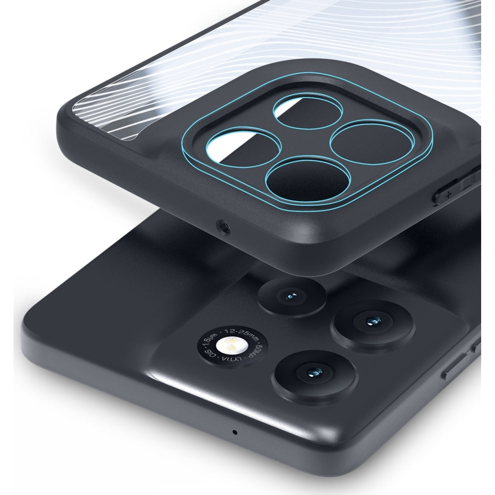 Handyhülle für Motorola Moto G86/G86 Power, Dux Ducis Aimo, Schwarz-Transparent