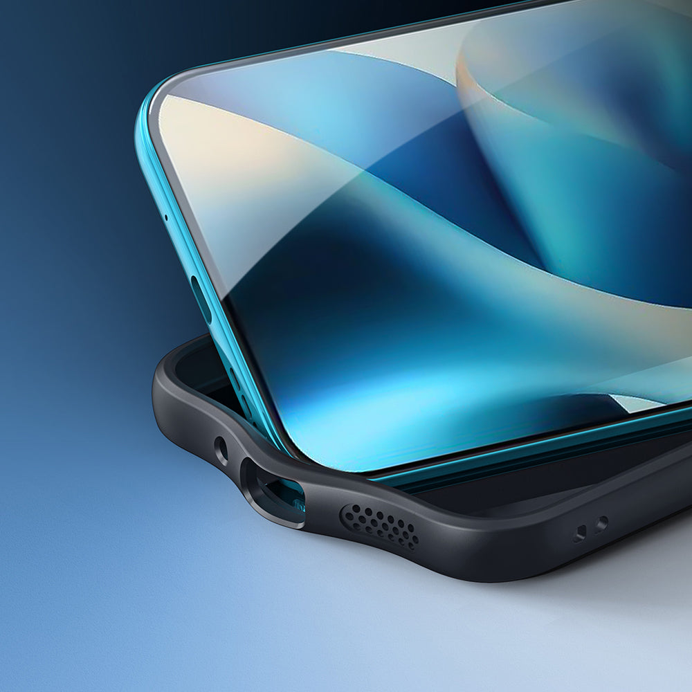 Handyhülle für Motorola Moto G87 5G / G77 5G / G67 5G, Dux Ducis Aimo, Schwarz und Transparent