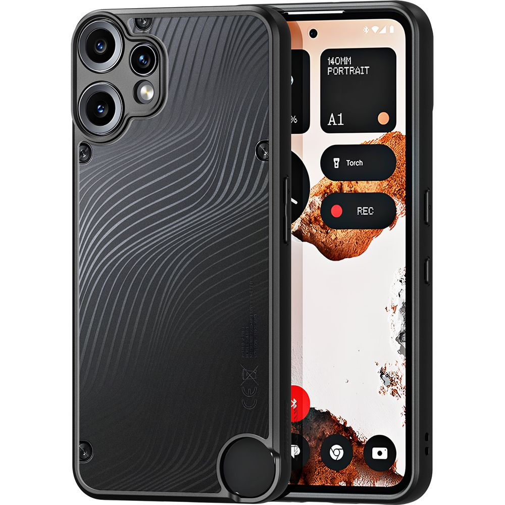 Handyhülle für Nothing CMF Phone 2 Pro, Dux Ducis Aimo, Schwarz und Transparent