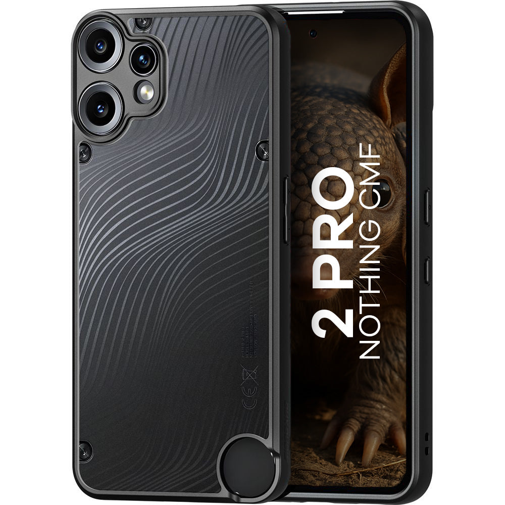 Handyhülle für Nothing CMF Phone 2 Pro, Dux Ducis Aimo, Schwarz und Transparent