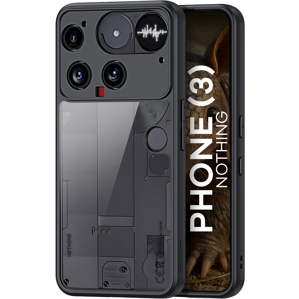 Handyhülle für Nothing Phone 3, Dux Ducis Aimo, Schwarz-Transparent