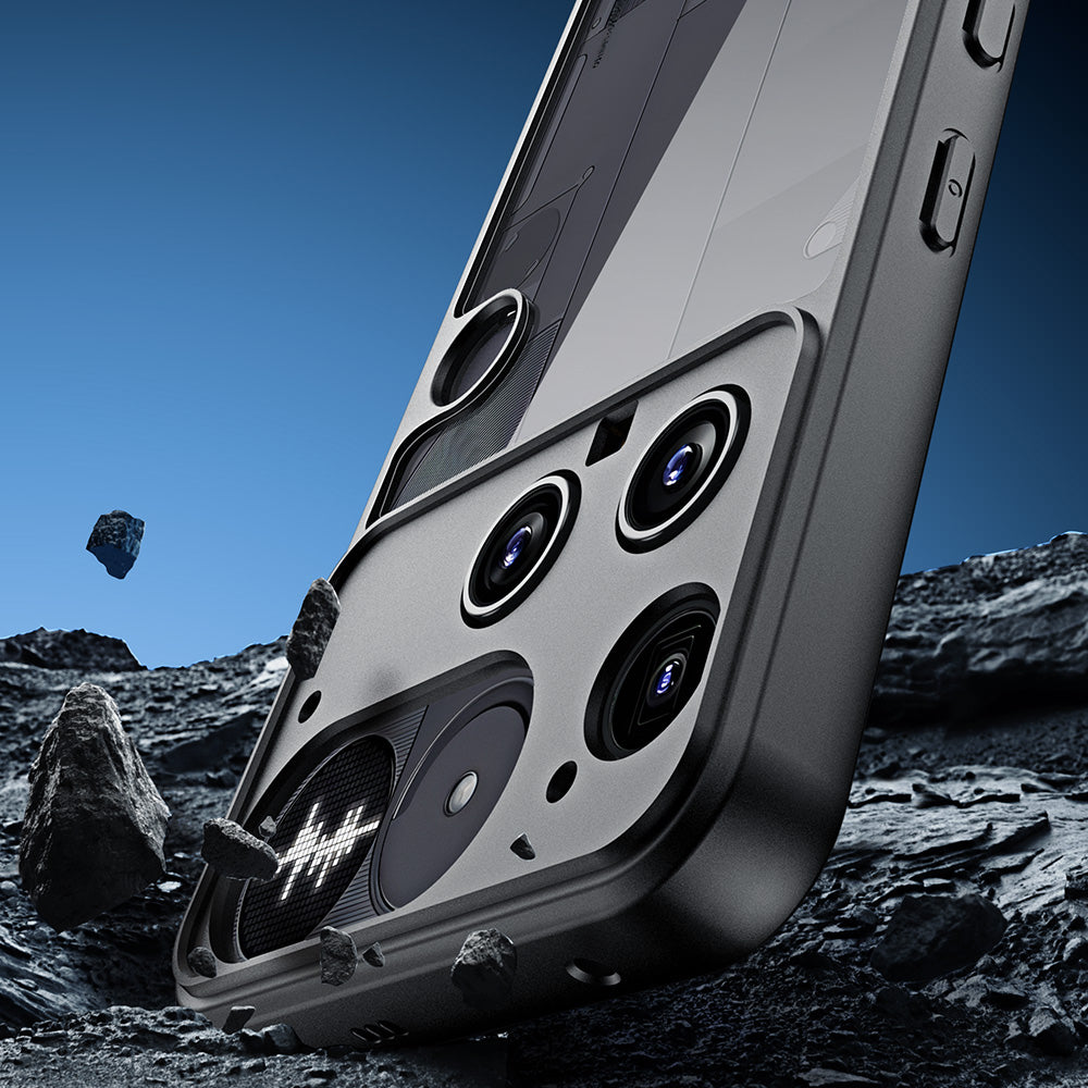 Handyhülle für Nothing Phone 3, Dux Ducis Aimo, Schwarz-Transparent